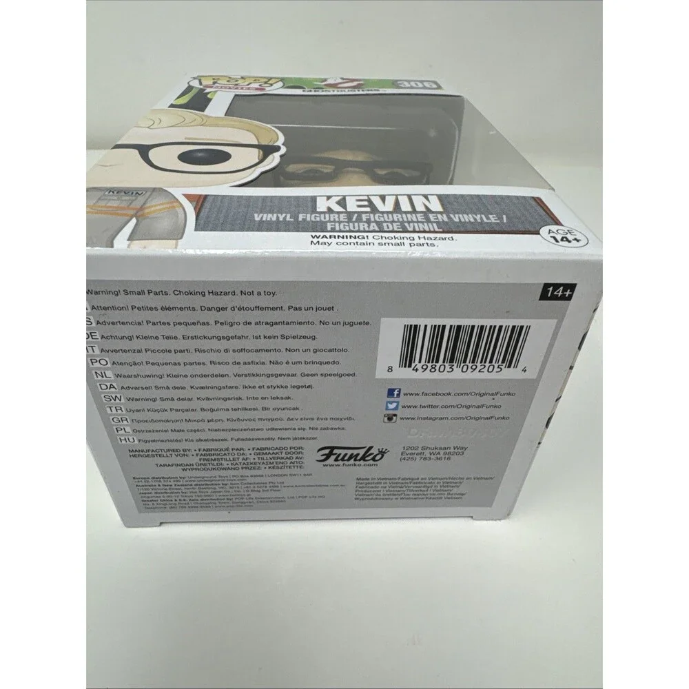 Funko Pop Ghost Busters - Kevin - Vinyl Figure - #306 NEW